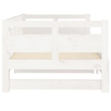 Pull-out Day Bed without Mattress White 2x cm 820318