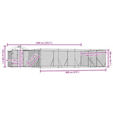 Outdoor Dog Kennel with Roof Silver 10x6x2.5 m Galvanised Steel 3190472