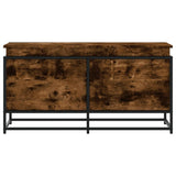 Storage Box with Lid Smoked Oak 100x40x51.5 cm Engineered Wood 848806