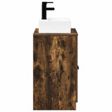 Bathroom Furniture Set Smoked Oak Engineered Wood 3404254