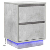 Bedside Cabinet 2 pcs Concrete Grey 39 x 34.5 x 50 cm 869617