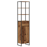 Bathroom Furniture Set with Drawer Old Wood Engineered Wood 3403056