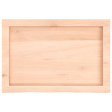 Wall Shelf 60x40x cm Untreated Solid Wood Oak 363529