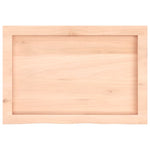ZNTS Wall Shelf 60x40x cm Untreated Solid Wood Oak 363529