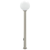 Bollard Light with Outlet 120 cm Stainless Steel IP44 4006105
