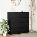 Sideboard Black Oak 100x35x99 cm Engineered Wood 3328490