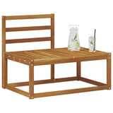 Outdoor End Sofa Natural 91 x 63 x 73 cm Solid Acacia Wood 900473