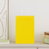 ZNTS Paper Bags 250 pcs with Handles Yellow 21x11x31 cm 4101784