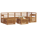 Sectional Sofa Set 7 pcs Natural Solid Acacia Wood 3375114