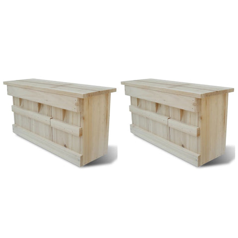 Sparrow Houses 2 pcs Wood 44x15.5x21.5 cm 276008