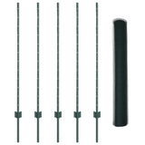 Welded Wire Fence 10 x 1.2 m PVC-Coated Steel Green 3336685