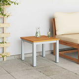 Outdoor Table Natural and Grey 45 x 45 x 38 cm 4010619