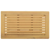 Side Table Oil Natural 70 x 40 x 45 cm Solid Acacia Wood 42026802