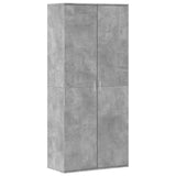 Shoe Cabinet Concrete Grey 80x39x178 cm Engineered Wood 3276675