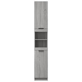 Bathroom Cabinet Grey Sonoma 32x34x188.5 cm Engineered Wood 817070
