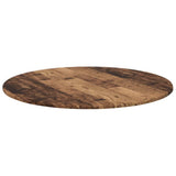 Table Top 80 x 1.5 cm Round Engineered Wood Old Wood 880429