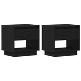 Nightstand 2 pcs Black Oak 45 x 34 x 44 cm Engineered Wood 863338