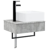 Bathroom Furniture Set 3 pcs Concrete Grey Engineered Wood 3405600