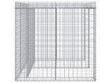Gabion Wall for Garbage Bin 192x91x120 cm Galvanised Iron 151336