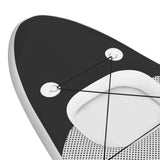 Inflatable Stand Up Paddle Board Set Black 300x76x10 cm 93384