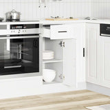 Kitchen Base Cabinet Porto White Engineered Wood 853937