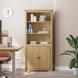 Bookcase BODO Honey Brown 82 x 40 x 173 cm Engineered Wood 42023479