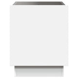 Coffee Table with Infinity LED White 40x40x50 cm 847644