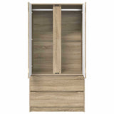Bathroom Cabinet Sonoma Oak 79.5 x 49 x 156 cm Engineered Wood 3406247