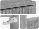 Wall-Mounted Shoe Cabinet HOORN 71 x 17 x 86 cm Engineered Wood 897301