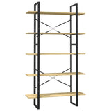 5-Tier Book Cabinet 100x30x175 cm Pinewood 3082003