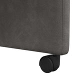Dining Chairs with Wheels 2 pcs Black 57 x 67 x 95 cm 42017839