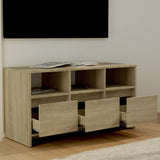 TV Cabinet Sonoma Oak 102x37.5x52.5 cm Engineered Wood 809803