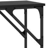 Console Table Black Oak 140 x 29 x 75 cm Engineered Wood 883530