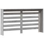 ZNTS Radiator Cover Grey Sonoma 149x20x82 cm Engineered Wood 852704