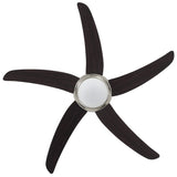 Ornate Ceiling Fan with Light 128 cm Brown 50539