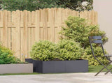 Planter Anthracite 80x80x30 cm Steel 860803