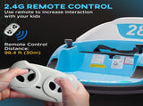 360&deg Rotation Kids Bumper Car, 12V Waltz Car with Remote Control, Dual Joystick, Music,s, T3398P422382