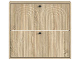 Wall-Mounted Shoe Cabinet ALKMAAR 71 x 17 x 86 cm Sonoma Oak 896197