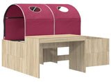 Bed with Tunnel 3 pcs Artisian Oak and Red Engineered Wood 3423519