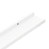 Wall Shelves 4 pcs White 115x9x3 cm 326664