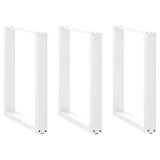 Dining Table Legs U-Shaped 3 pcs White 70x cm Steel 4013201