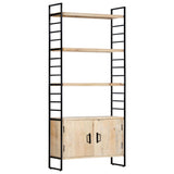 4-Tier Bookcase 80x30x180 cm Solid Mango Wood 284421
