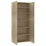 Shoe Cabinet Sonoma Oak 80x35.5x180 cm Engineered Wood 800291