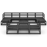 11 Piece Garden Lounge Set Solid Pinewood 3076118