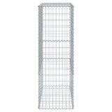 Gabion Basket with Cover 100x50x150 cm Galvanised Iron 3295154