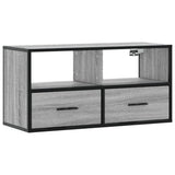 TV Cabinet Grey Sonoma 80x31x39.5 cm Engineered Wood and Metal 848922