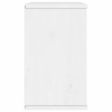 TV Cabinet with Drawer ODDA White 79x24x40 cm Solid Wood Pine 4103606