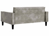 XXL Armchair Light Grey Faux Suede Leather 42043539