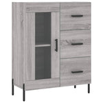 Highboard Grey Sonoma 69.5x34x180 cm Engineered Wood 3189523