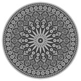 ZNTS Esschert Design Outdoor Rug Dia. 170 cm 433908